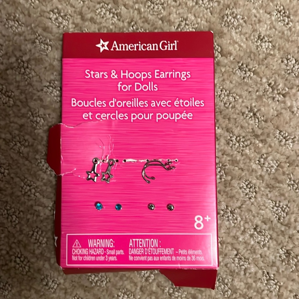 American Girl Stars & Hoops Earring Set